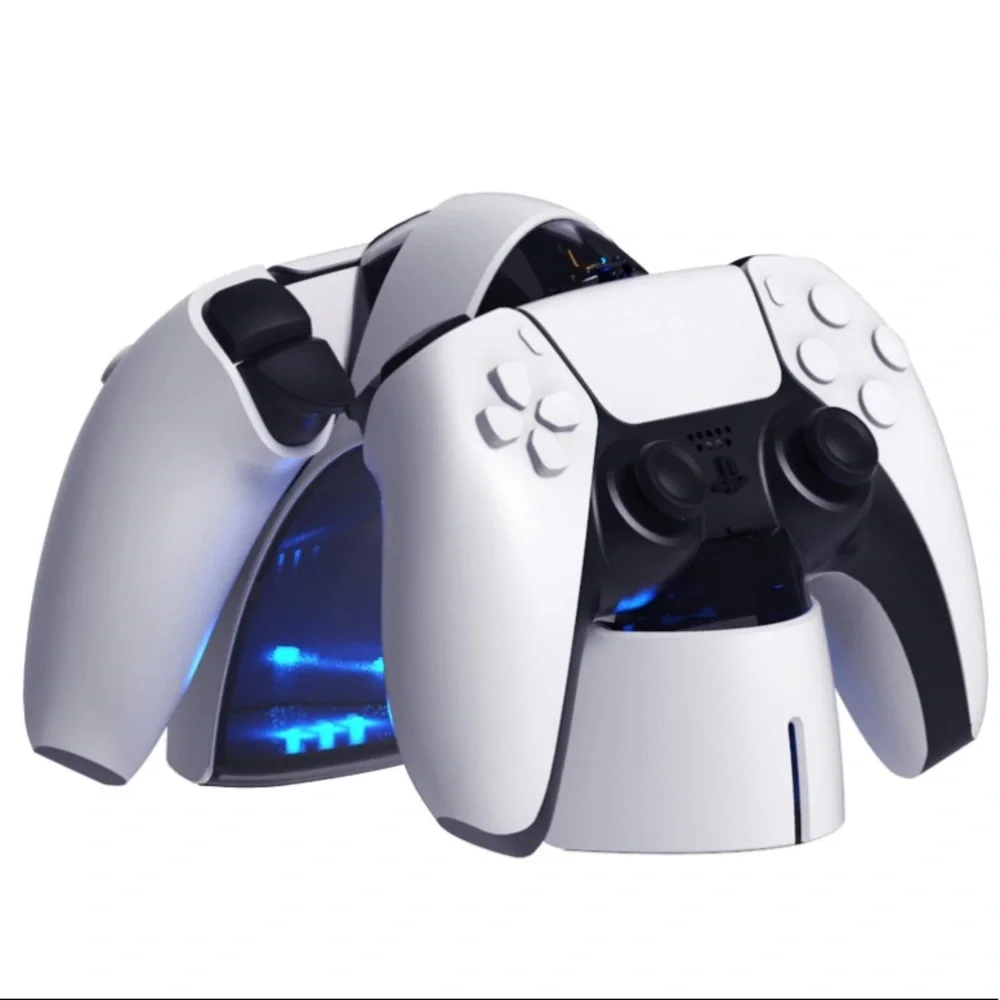 Childly&Choicely Upgraded PS5 Controller Charger, Dual Charging Station Dock